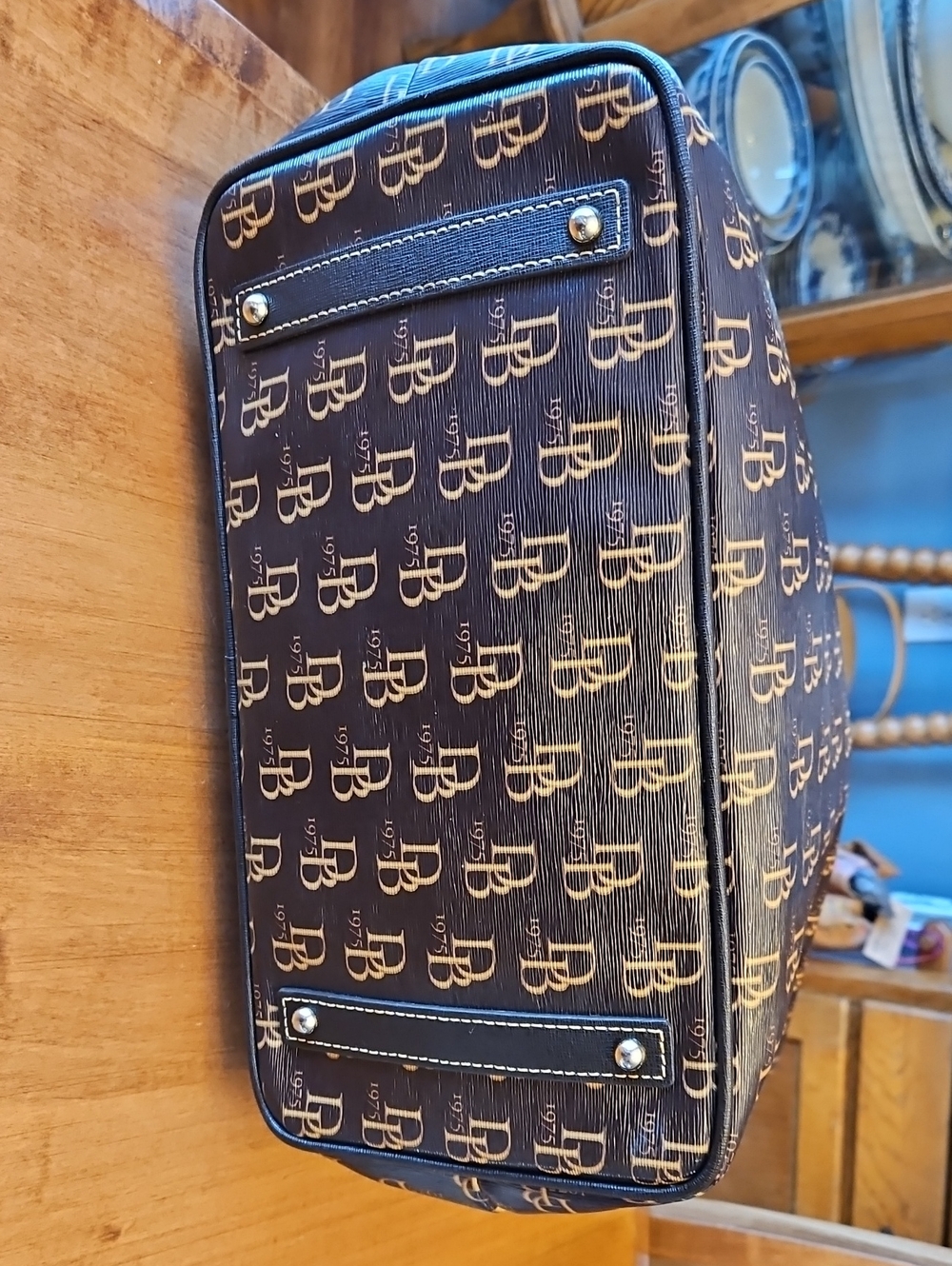 Dooney & Bourke 1975 Tote Set Brown Tmoro - Picture 4 of 16